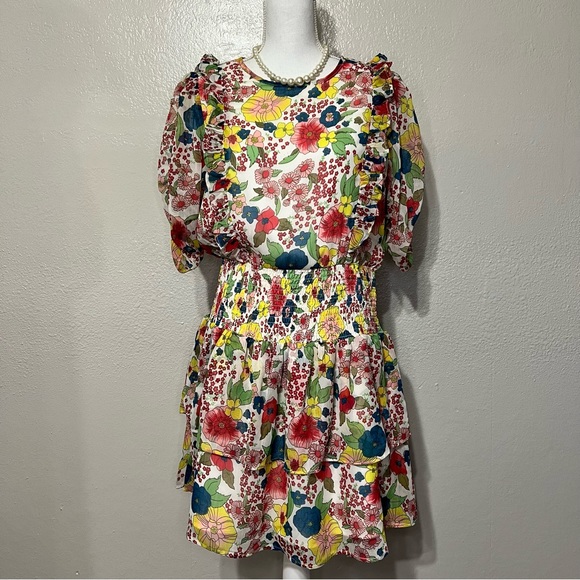 WALTER BAKER Women’s Lucia Dress Floral Print Short Size Large - Picture 4 of 12